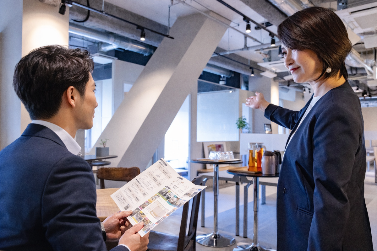 コワーキングスペース見学の様子